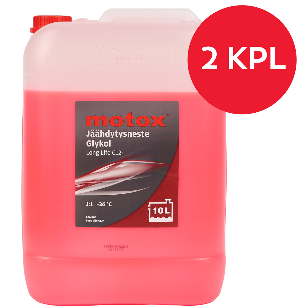 Motox Long life G12+ pakkasneste punainen 100 % 10 l, 2kpl